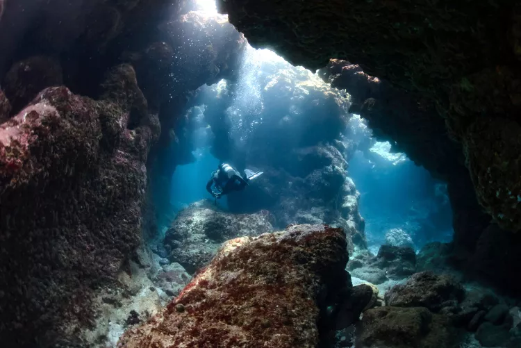 Dabaisha caverns, Green Island, Taiwan